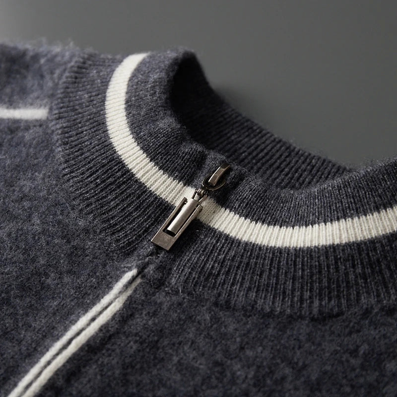 Wool Blend Single Breasted Longline Overcoat for Men | Winter Outerwear