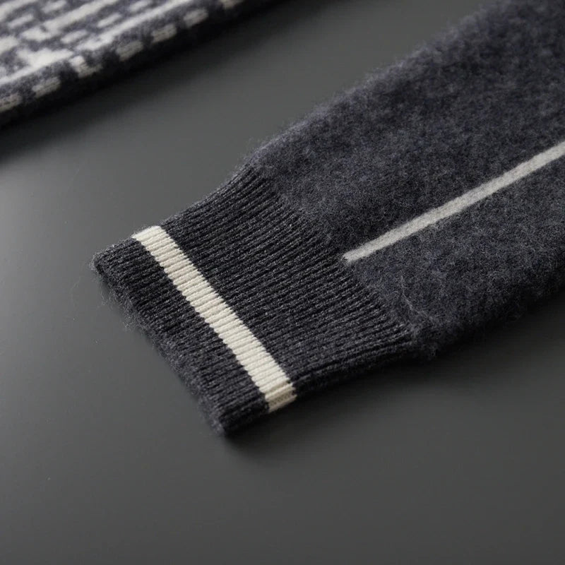 Wool Blend Single Breasted Longline Overcoat for Men | Winter Outerwear