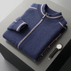 Wool Blend Single Breasted Longline Overcoat for Men | Winter Outerwear