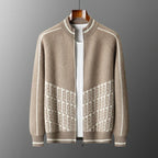 Wool Blend Single Breasted Longline Overcoat for Men | Winter Outerwear