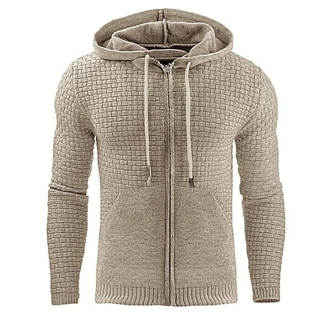 Cotton Blend Full Zip Hoodie for Men | Everyday Wear