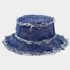 Frayed Denim Bucket Hat