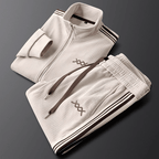 Corduroy Full Zip Jacket and Jogger Track Set for Men | Casual Wear