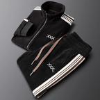 Corduroy Full Zip Jacket and Jogger Track Set for Men | Casual Wear