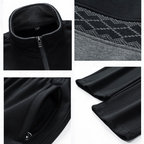 Two Tone Full Zip Jacket and Jogger Track Set for Men | Athleisure Wear