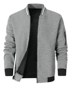 Minimalist Lightweight Zip Up Jacket with Sleeve Pocket for Men | Commuter Wear