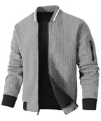 Minimalist Lightweight Zip Up Jacket with Sleeve Pocket for Men | Commuter Wear