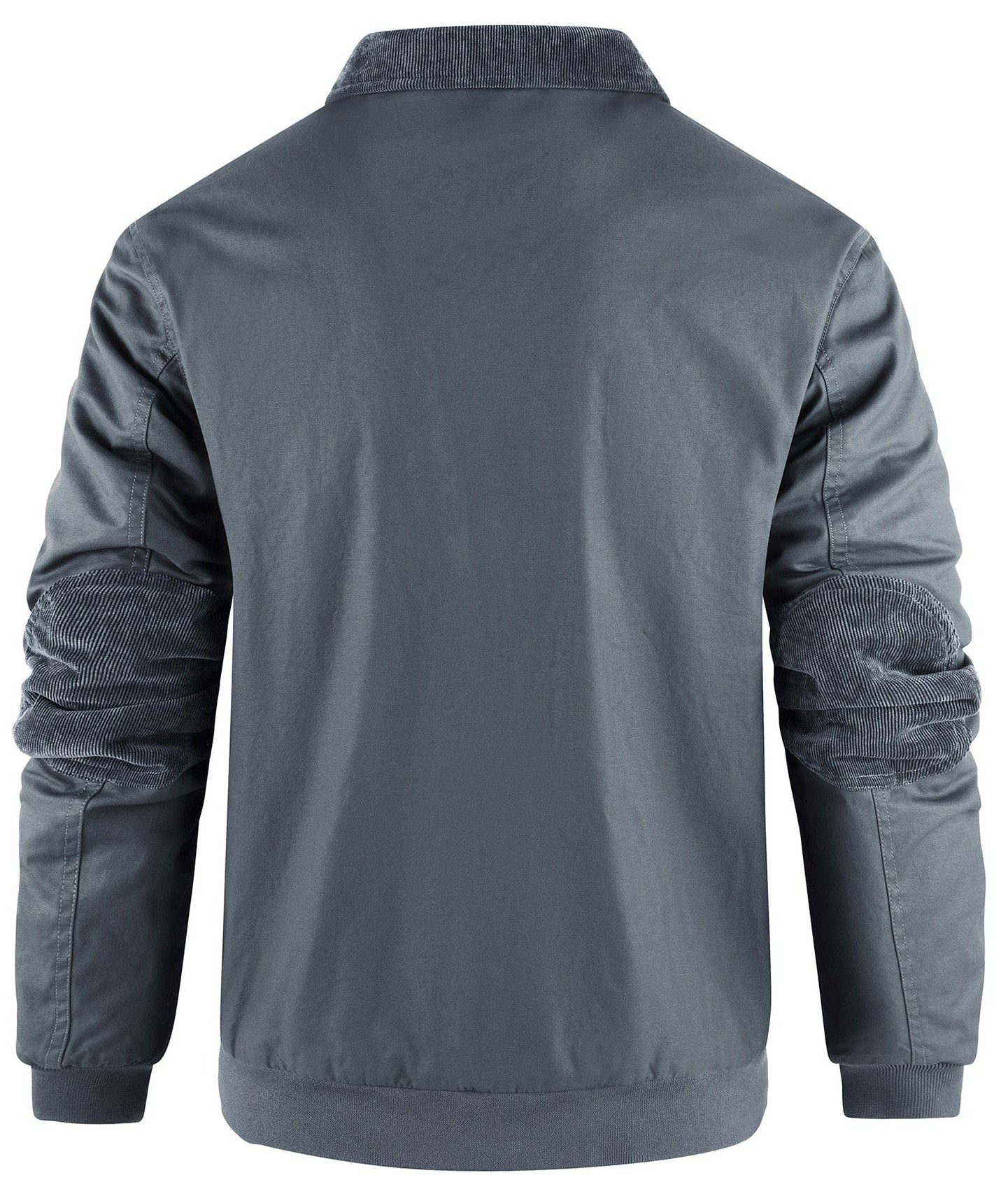 Fleece Lined Structured Collar Zip Bomber Jacket for Men | Winter Outerwear