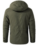 Heavyweight Fleece Lined Hooded Work Jacket for Men | Cold Weather
