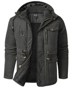 Heavyweight Fleece Lined Hooded Work Jacket for Men | Cold Weather