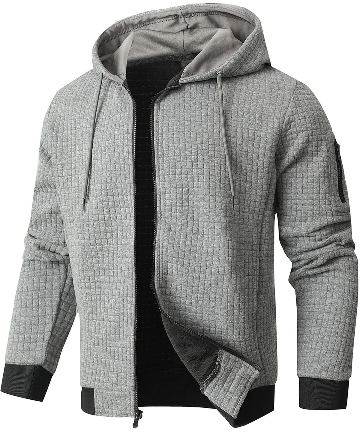 Insulated Cotton Blend Hoodie for Men | Cold Weather Wear
