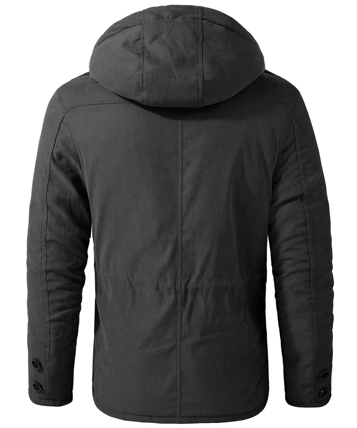 Heavyweight Fleece Lined Hooded Work Jacket for Men | Cold Weather