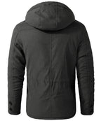 Heavyweight Fleece Lined Hooded Work Jacket for Men | Cold Weather