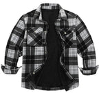 Lined Plaid Flannel Shirt Jacket for Men | Cold Weather Layering