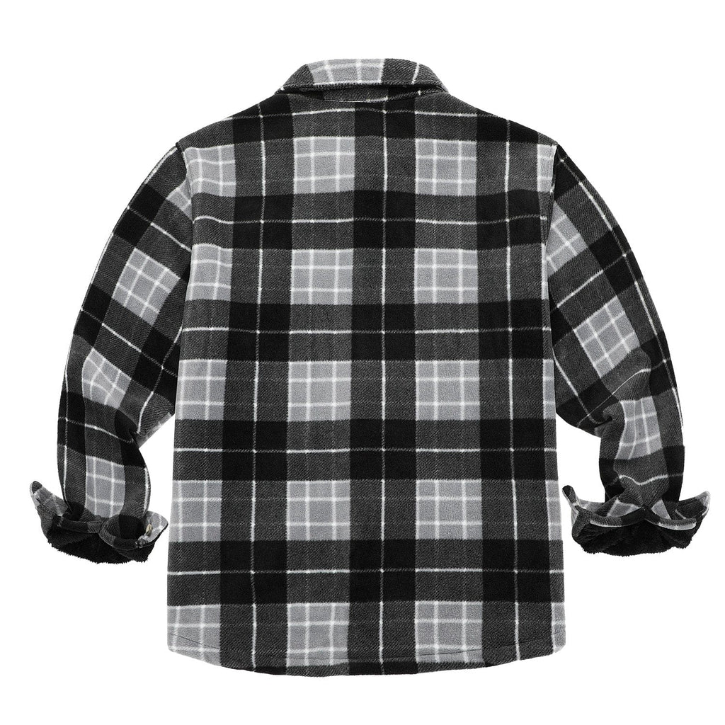 Lined Plaid Flannel Shirt Jacket for Men | Cold Weather Layering
