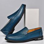 Genuine Leather British Moccasin Slip On Loafers for Men | Formal and Autumn Wear