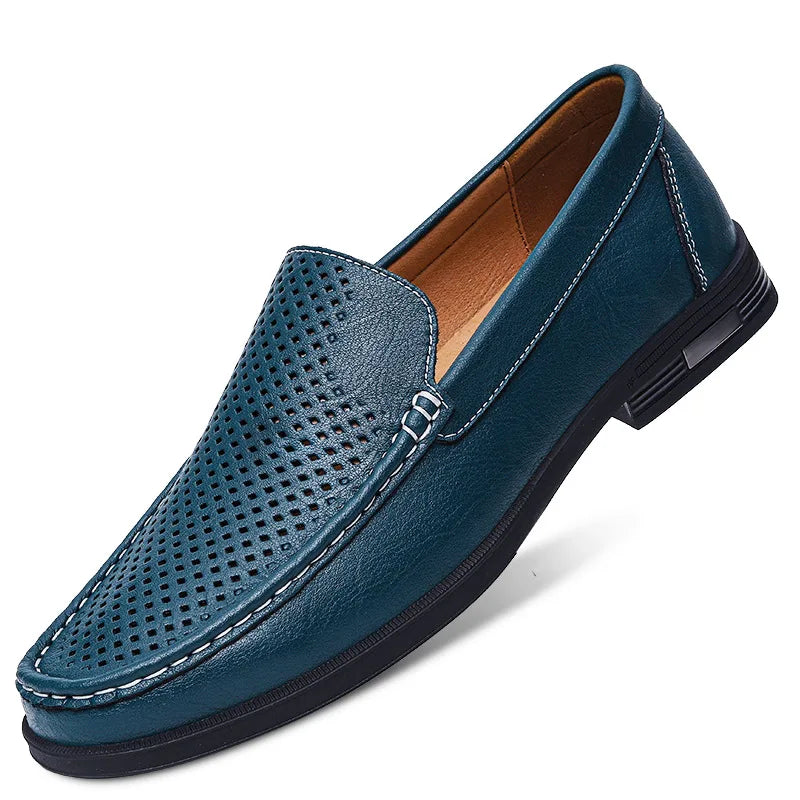 Genuine Leather British Moccasin Slip On Loafers for Men | Formal and Autumn Wear