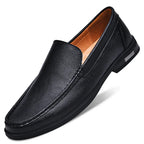 Genuine Leather British Moccasin Slip On Loafers for Men | Formal and Autumn Wear