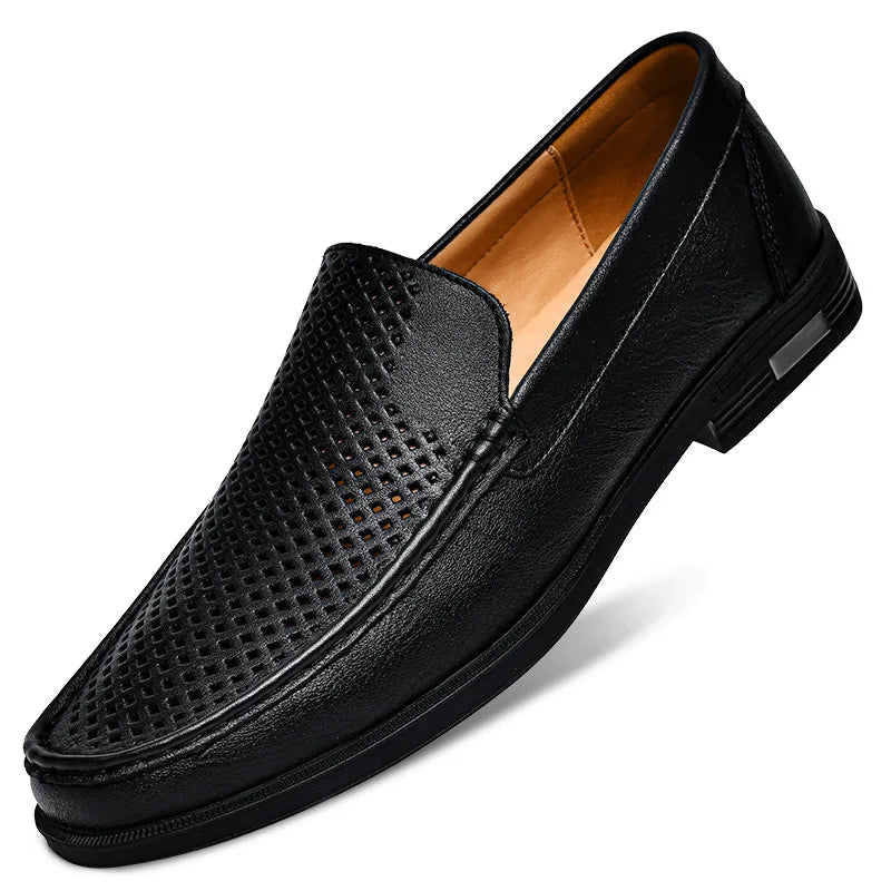 Genuine Leather British Moccasin Slip On Loafers for Men | Formal and Autumn Wear