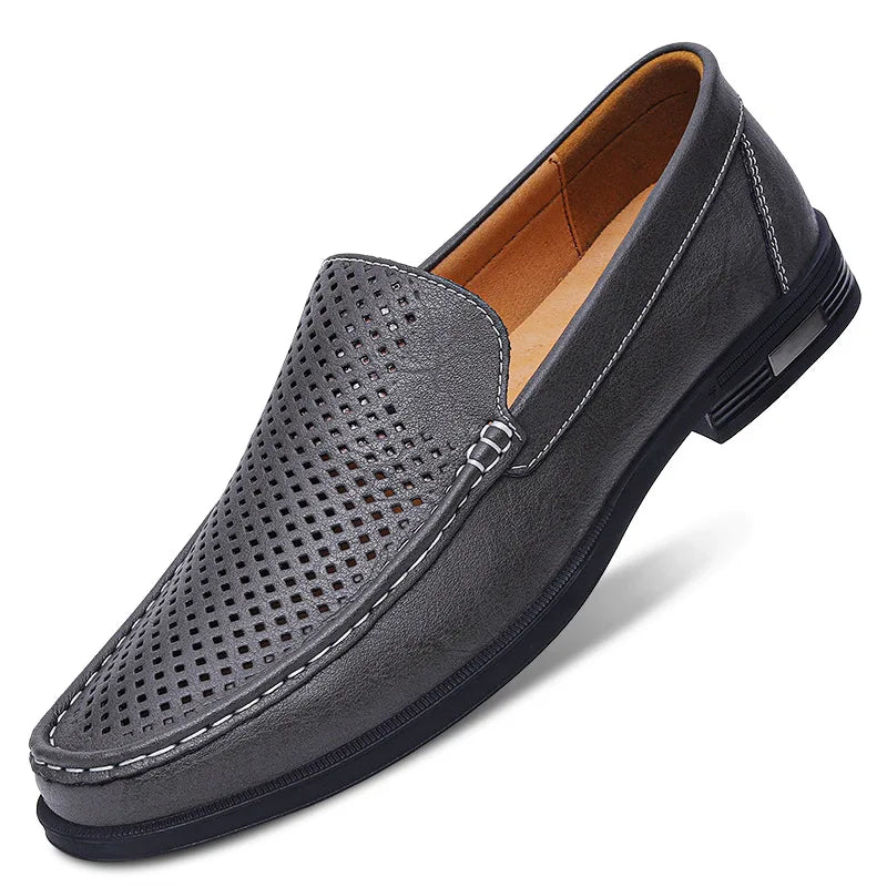 Genuine Leather British Moccasin Slip On Loafers for Men | Formal and Autumn Wear