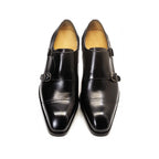 Genuine Leather Double Monk Strap Shoes for Men | Business and Formal Wear