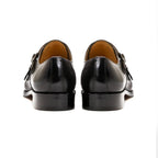Genuine Leather Double Monk Strap Shoes for Men | Business and Formal Wear