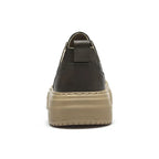 Genuine Leather Platform Lace Up Sneakers for Men | Street Wear