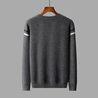 Graphic Pattern Merino Wool Crewneck Sweater for Men | Casual Wear