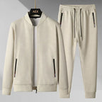 Graphic Print Full Zip Track Jacket and Jogger Set for Men | Casual Wear