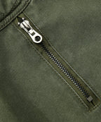 Washed Canvas Quilted Shoulder Moto Jacket for Men | Casual Wear