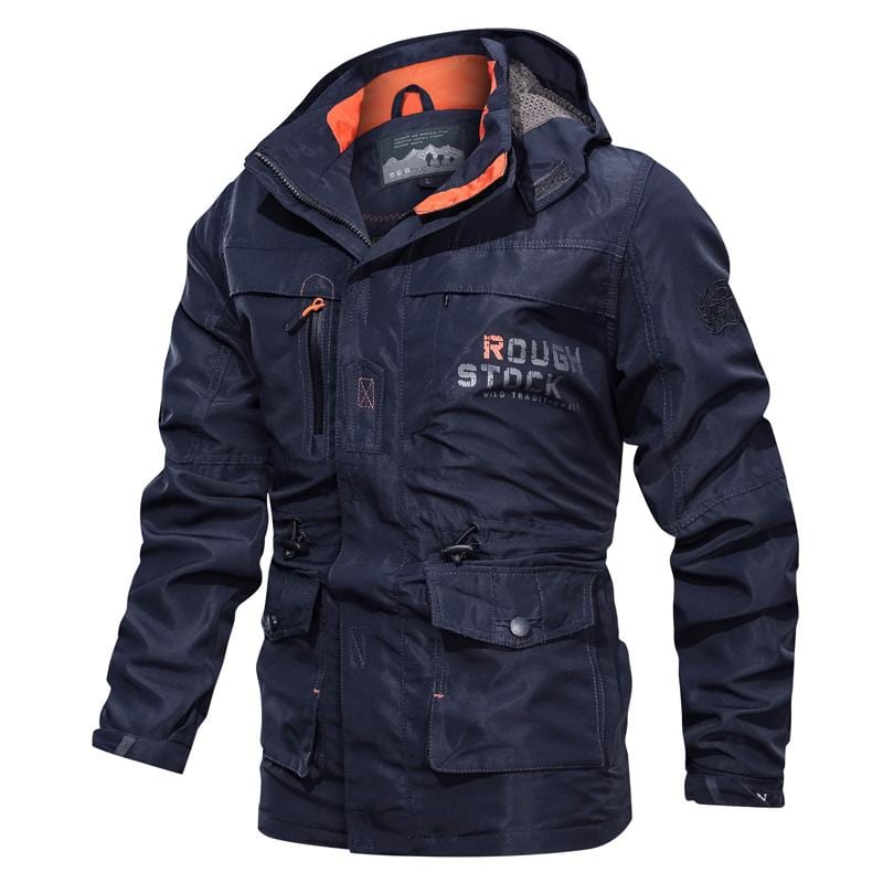 Lightweight Packable Hooded Coat with Multiple Pockets for Men | Travel