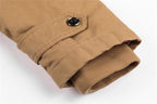 Fleece Lined Wind Resistant Hooded Cotton Coat for Men | Winter Outerwear