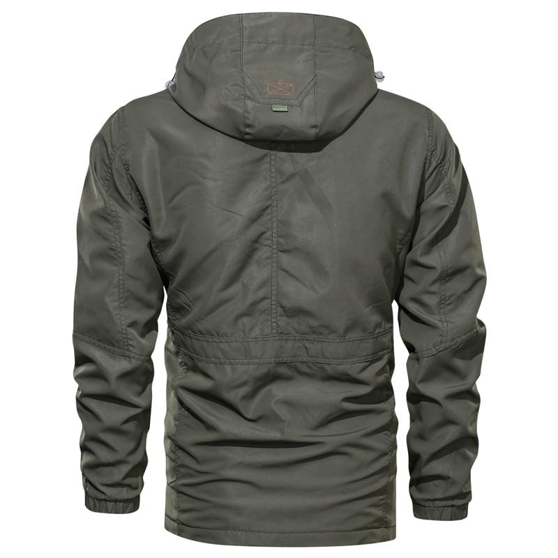 Lightweight Packable Hooded Coat with Multiple Pockets for Men | Travel