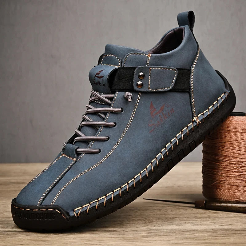 Handmade Leather Lace Up Ankle Boots for Men | Urban and Outdoor Wear