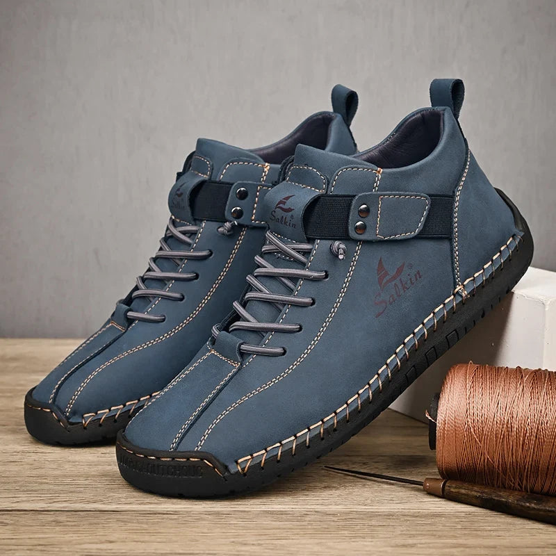 Handmade Leather Lace Up Ankle Boots for Men | Urban and Outdoor Wear
