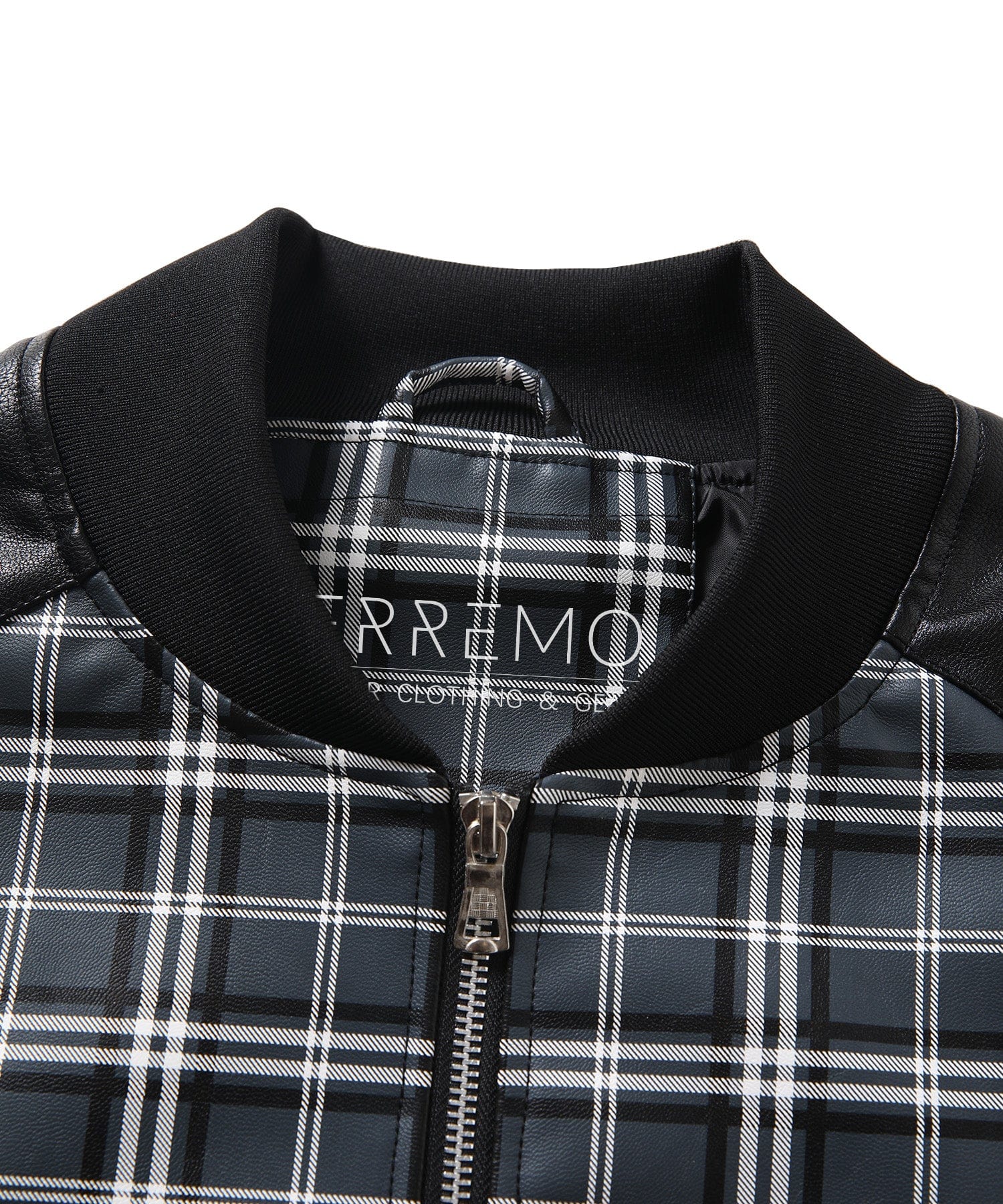 Black and Grey Plaid Contrast Sleeve Jacket for Men | Casual Wear