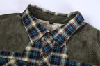 Faux Fur Lined Plaid Shirt Jacket for Men | Cold Weather Layering