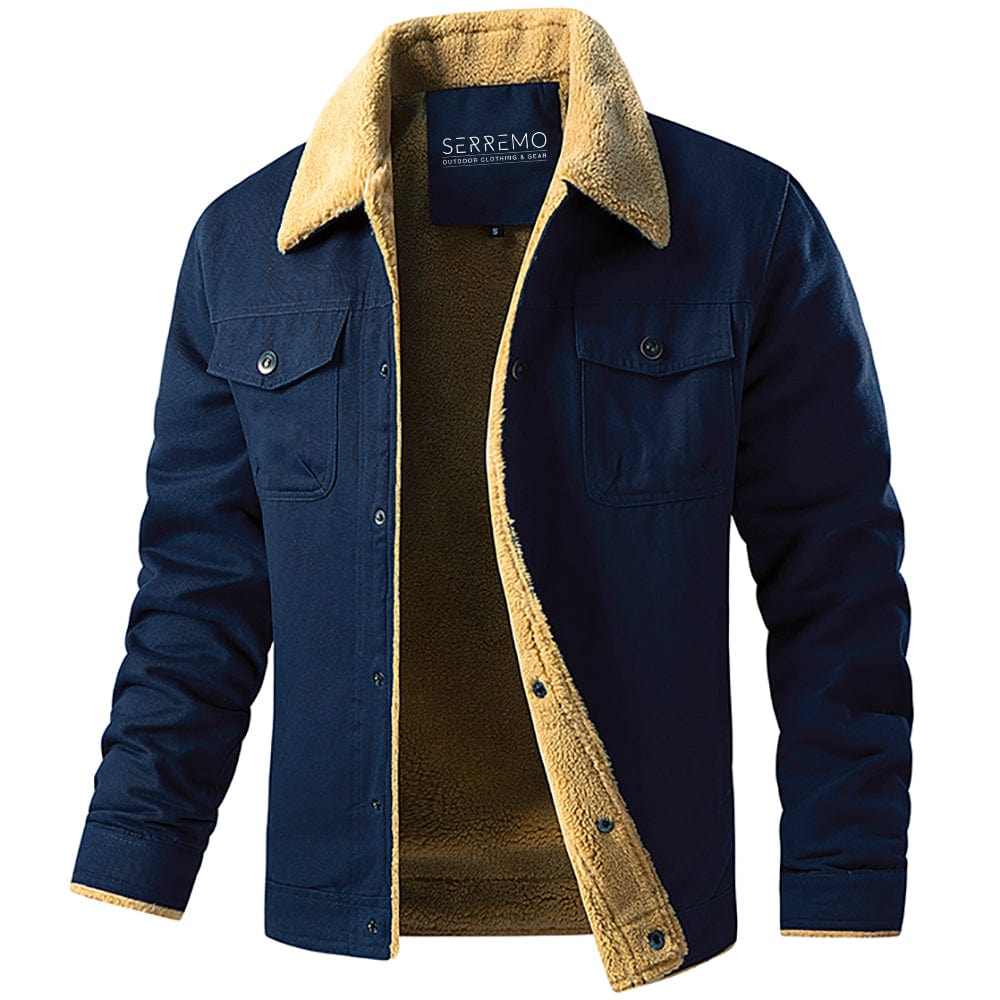 Insulated Multi Pocket Outdoor Jacket with Adjustable Cuffs for Men | Winter