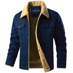 Insulated Multi Pocket Outdoor Jacket with Adjustable Cuffs for Men | Winter