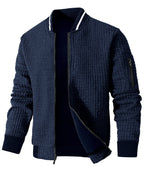 Minimalist Lightweight Zip Up Jacket with Sleeve Pocket for Men | Commuter Wear
