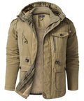Heavyweight Fleece Lined Hooded Work Jacket for Men | Cold Weather