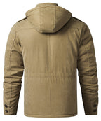 Heavyweight Fleece Lined Hooded Work Jacket for Men | Cold Weather