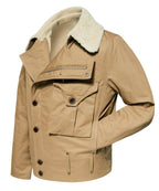 Canvas Aviator Style Jacket for Men | Outdoor Wear