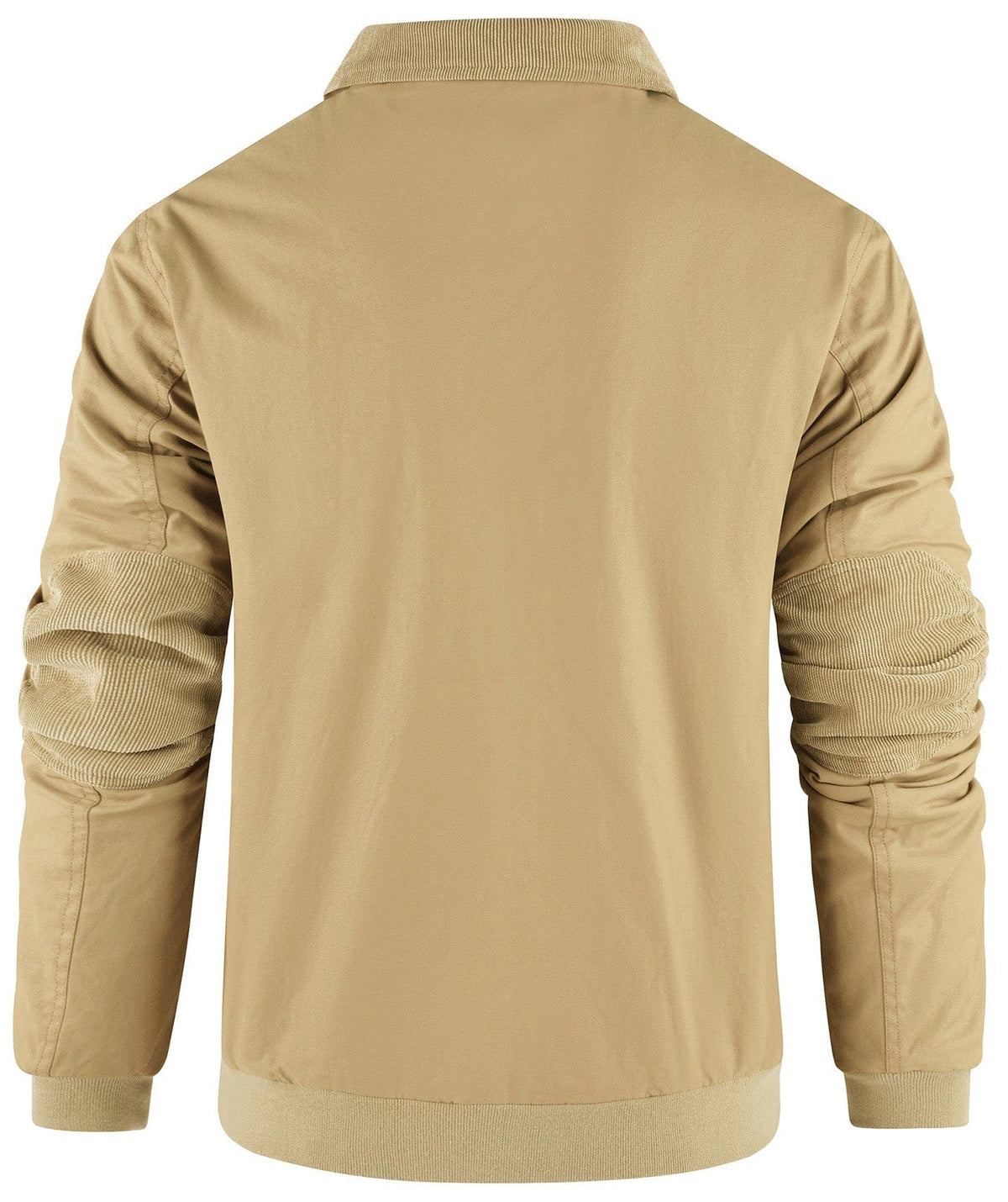 Fleece Lined Structured Collar Zip Bomber Jacket for Men | Winter Outerwear