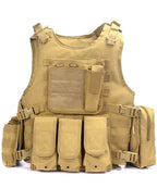 Multi Pocket Adjustable Tactical Vest for Men | Hunting and Airsoft