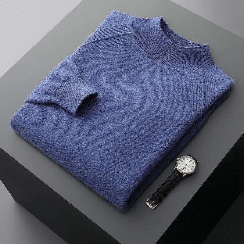 Himalayan Cashmere Crewneck Sweater for Men | Business and Casual Wear