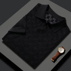 Mulberry Silk Knit Polo Shirt for Men | Business Casual Wear
