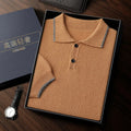 Short Sleeve Cashmere Knit Polo Shirt for Men | Year Round Wear