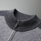 Cashmere Knit Zip Up Cardigan and Trouser Set for Men | Winter Wear