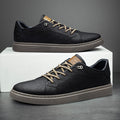 Italian Leather Lace Up Sneakers for Men | Smart Casual Wear